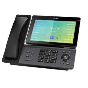 Snom D895M IP-Tischtelefon mit integriertem DECT-Hörer und 8-Zoll-Touchdisplay